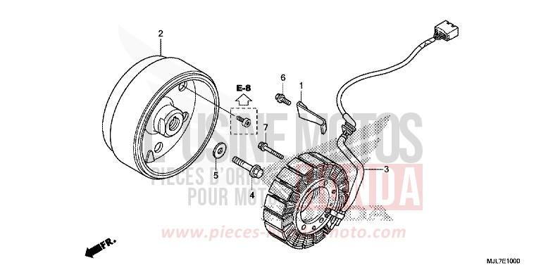 GENERATOR von Integra 750 PEARL GLARE WHITE (NHB53) von 2014